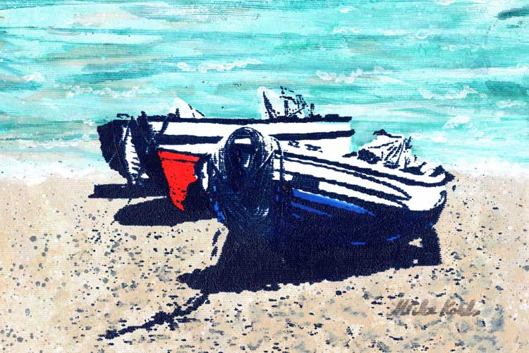 Fischerboote am Strand (Fishing Boats at the Beach)