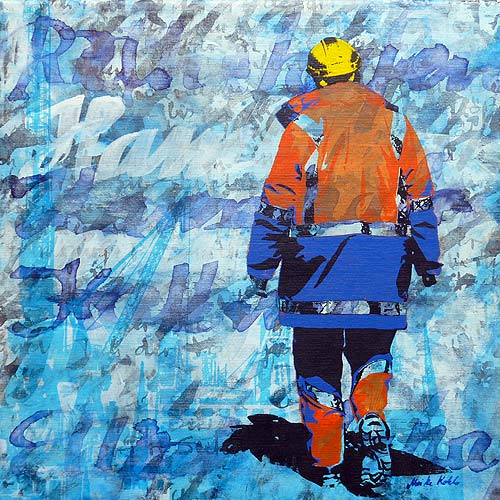Dockarbeiter mit Helm (Dock Worker with Helmet)