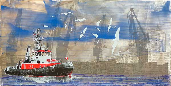 Hafenschlepper (Tug Boat in Port)