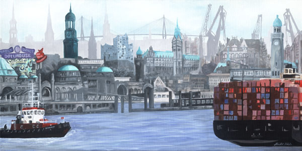 St. Pauli Hafen Panorama ( St. Pauli Port Panorama)