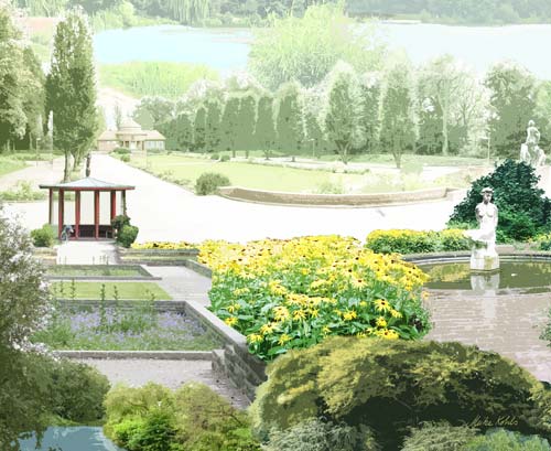 HAMBURG Stadtpark Brunnenhof