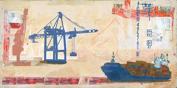 Containerschiff Panorama