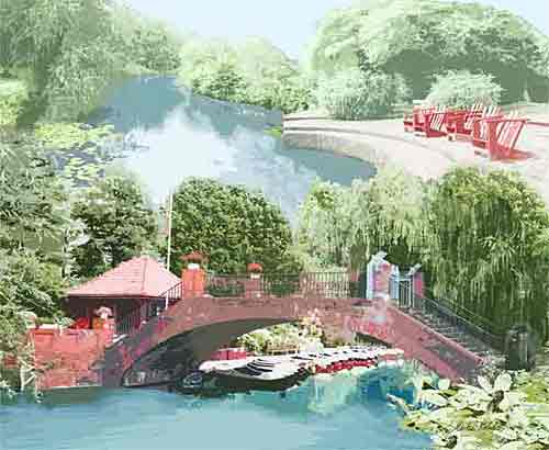 HAMBURG Stadtpark Liebesinsel