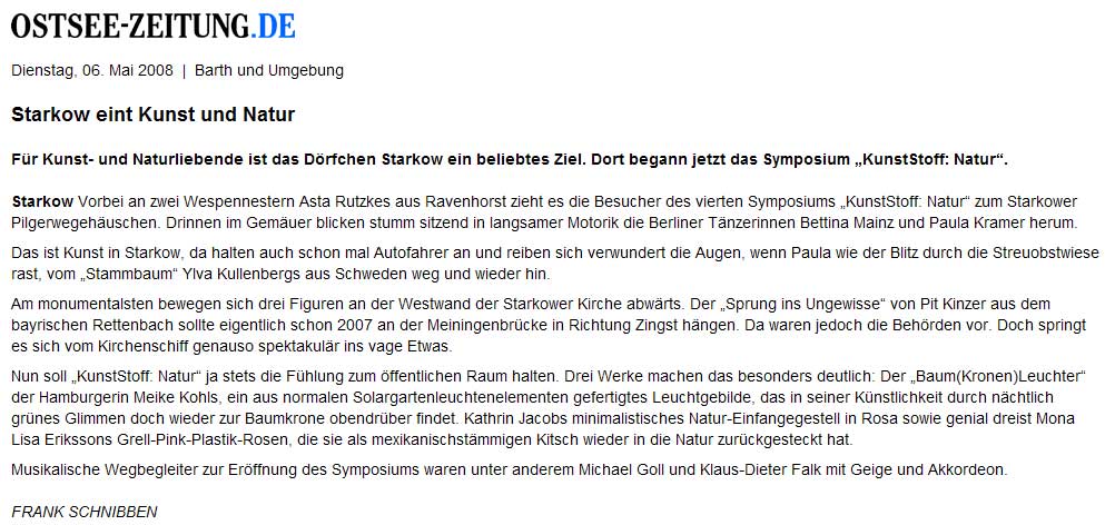 Bericht Kunststoff Natur Ostsee Zeitung